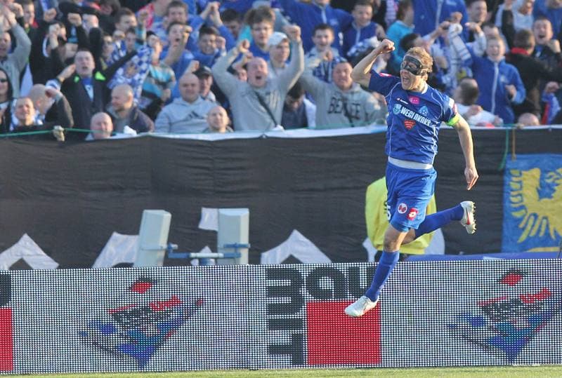 Football. T-Mobile Ekstraklasa. Ruch Chorzow - Wisla Krakow. 25.03.2012