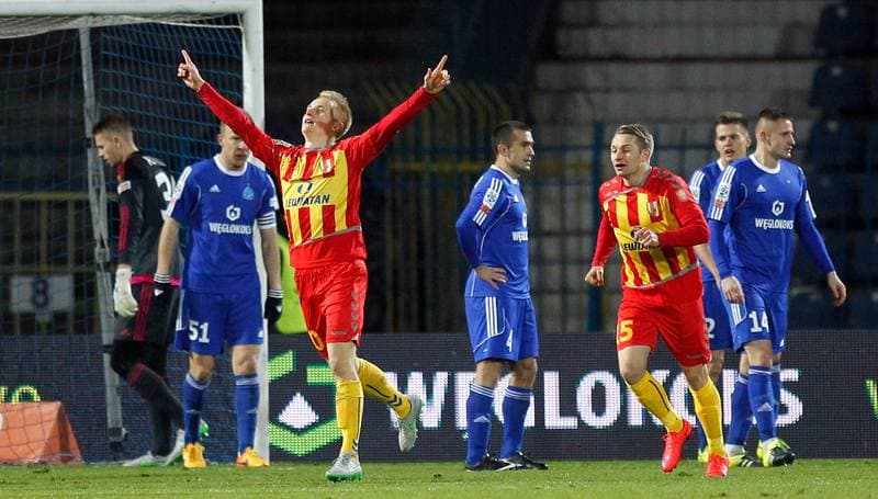Football. PKO BP Ekstraklasa. Ruch Chorzow - Korona Kielce. 01.12.2015