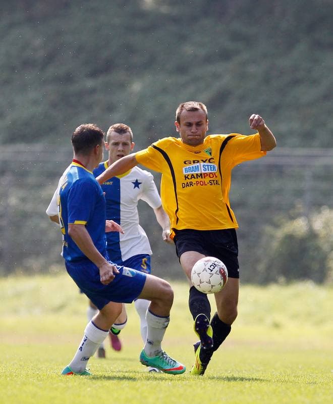 Football. IV Liga. Slavia Ruda Slaska - Gwarek Tarnowskie Gory. 06.09.2014