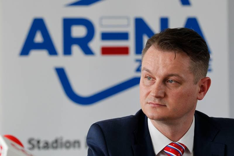 Football. Gornik Zabrze. Press Conference. 26.07.2016