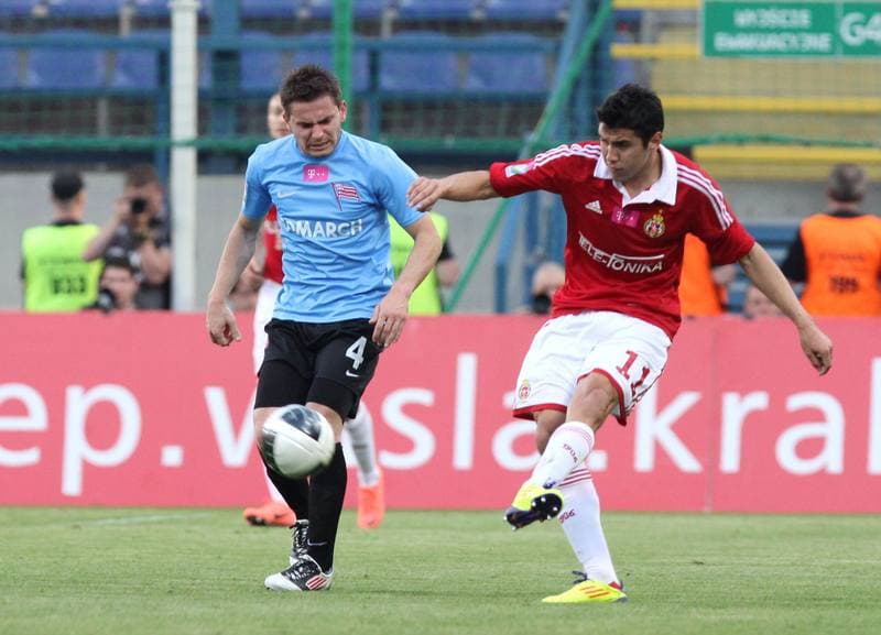 Football. T-Mobile Ekstraklasa. Wisla Krakow - Cracovia Krakow. 30.04.2012