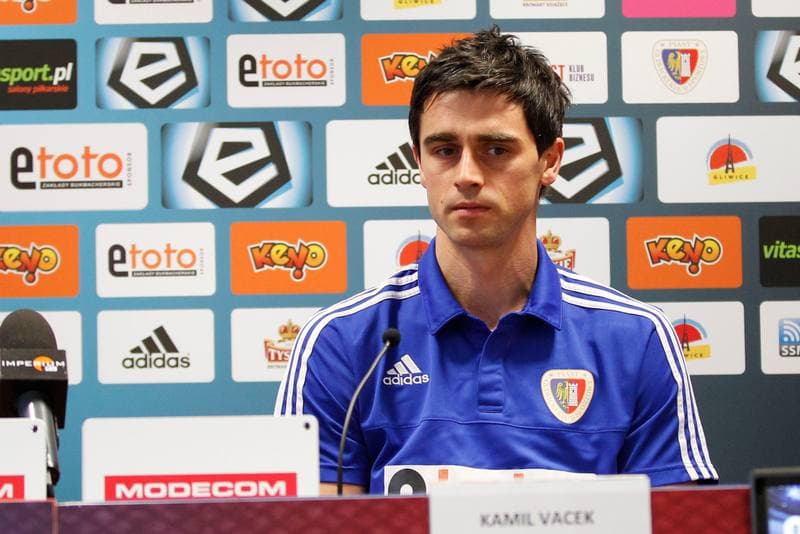 Football. Piast Gliwice. Press Conference. 10.02.2016
