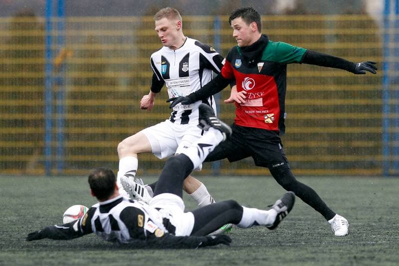 Football. II Liga. GKS Tychy - Sandecja Nowy Sacz. 10.02.2016