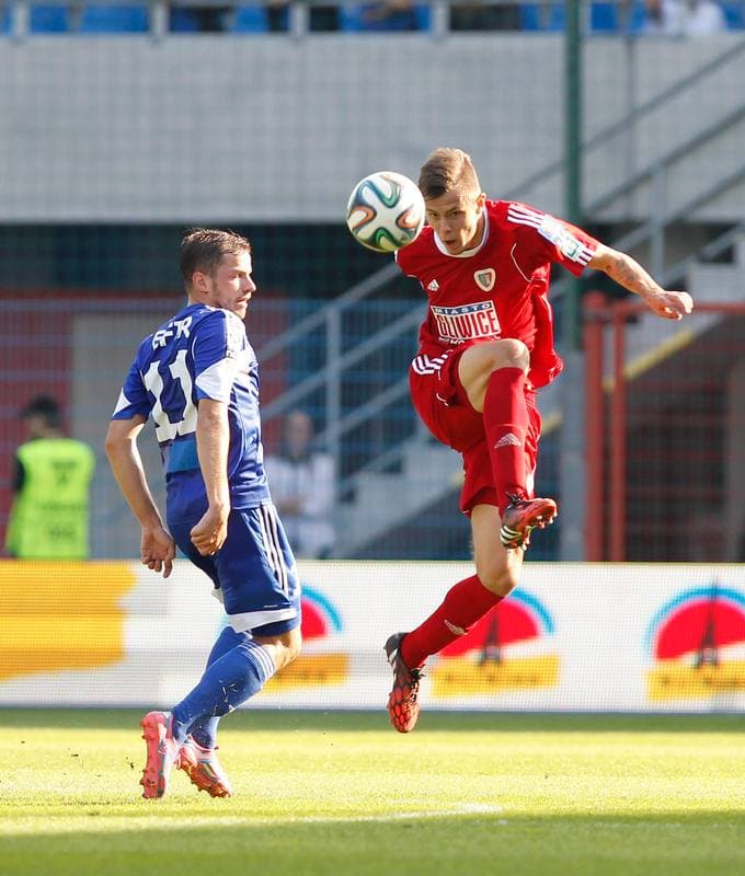 Football. Benefis Jaroslawa Kaszowskiego. Piast Gliwice - Ruch Chorzow. 12.10.2014