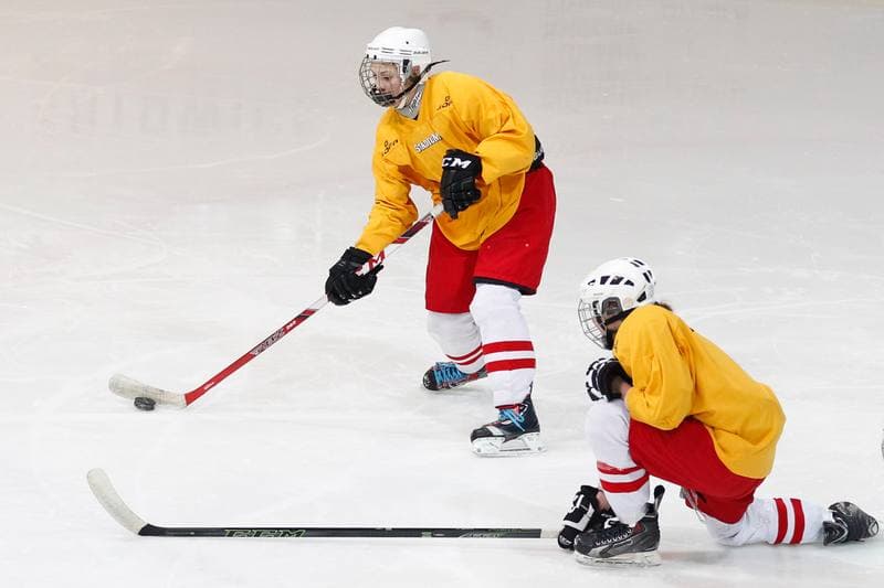 Ice Hockey. Women's National Team. Training. 30.03.2016
