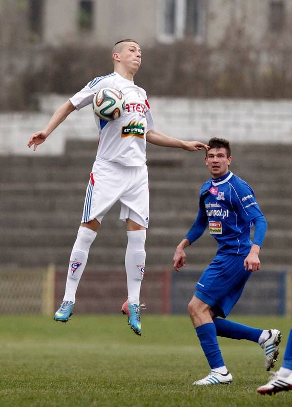 Football. III Liga Opolsko - Slaska. Gornik II Zabrze - Podbeskidzie II Bielsko Biala. 14.11.2014