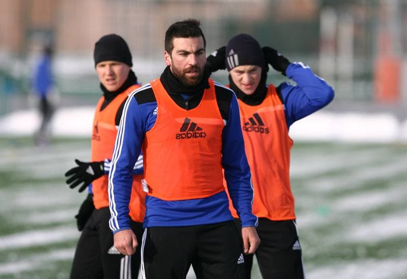 Football. Piast Gliwice. Training. 08.01.2015