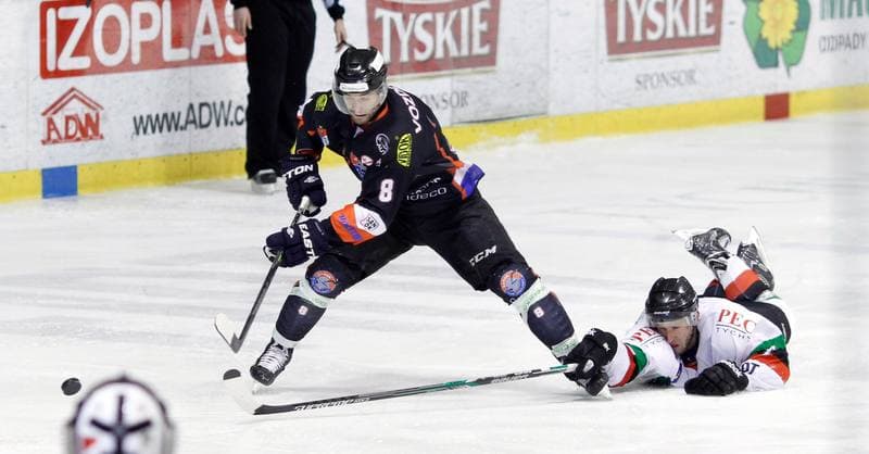 Ice Hockey. Polska Hokej Liga. GKS Tychy - Ciarko KH Sanok. 23.01.2015