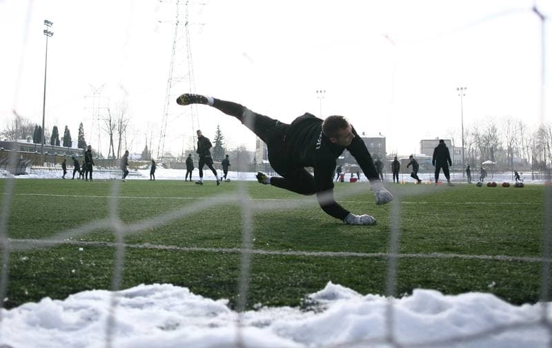 Football. GKS Katowice. Training. 19.01.2015