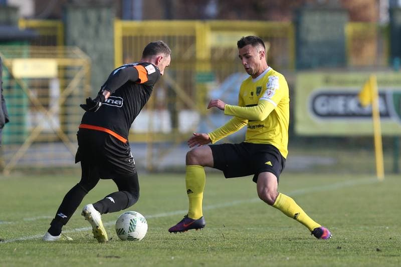 Football. Sparing. GKS Katowice - Chrobry Glogow. 25.02.2017