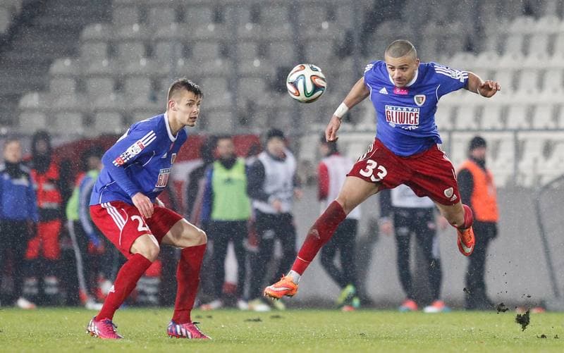Football. T-Mobile Ekstraklasa. Cracovia Krakow - Piast Gliwice. 13.03.2015