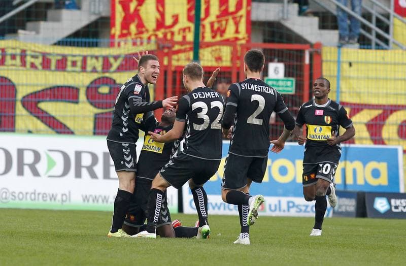 Football. T-Mobile Ekstraklasa. Piast Gliwice - Korona Kielce. 22.03.2015