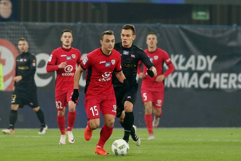 Football. Lotto Ekstraklasa. Piast Gliwice - Cracovia Krakow. 18.11.2016