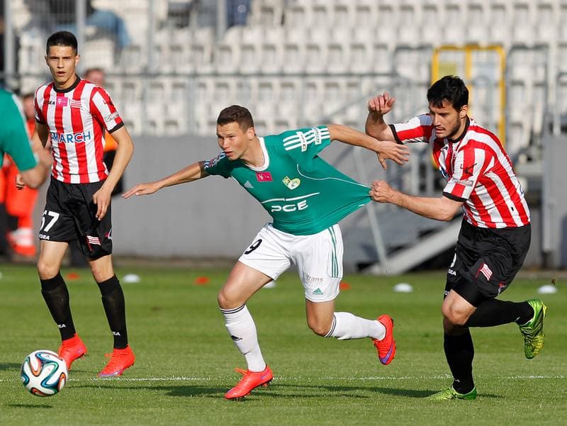 Football. T-Mobile Ekstraklasa. Cracovia Krakow - GKS Belchatow. 10.05.2015