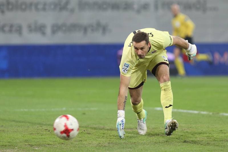 Football. Lotto Ekstraklasa. Piast Gliwice - Cracovia Krakow. 18.11.2017