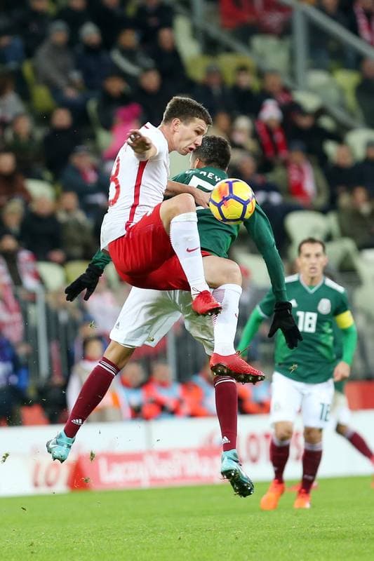 Football. International Friendly. Poland - Mexico. 13.11.2017