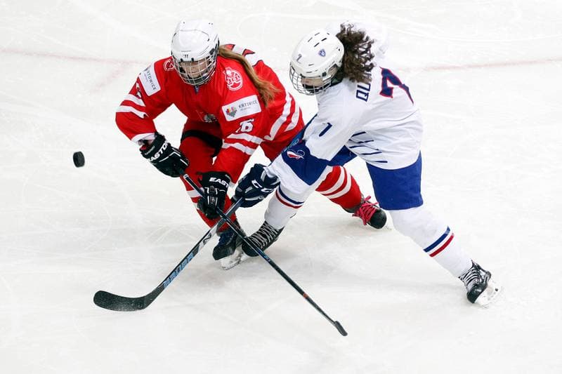 Ice Hockey. Women's U18 National Team. Poland - France. 03.01.2018