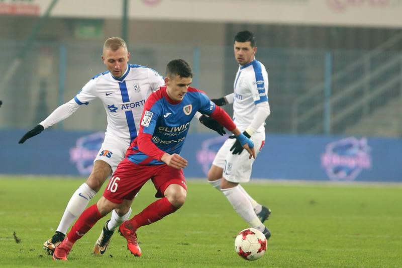Football. Lotto Ekstraklasa. Piast Gliwice - Lech Poznan. 03.12.2017