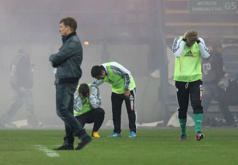 Football. T-mobile Ekstraklasa. Wisla Krakow - Legia Warsaw. 13.04.2013