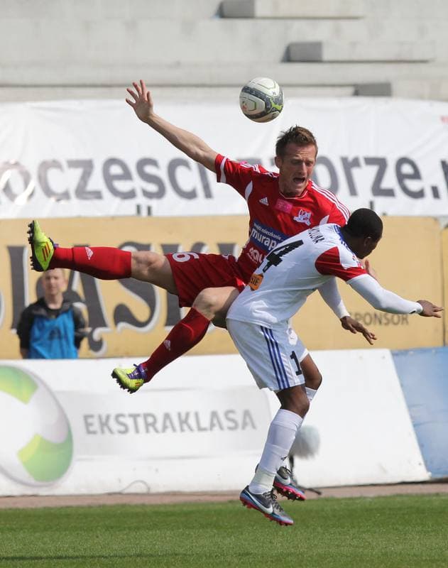 Football. T-Mobile Ekstraklasa. Gornik Zabrze - Podbeskidzie Bielsko-Biala. 27.04.2012