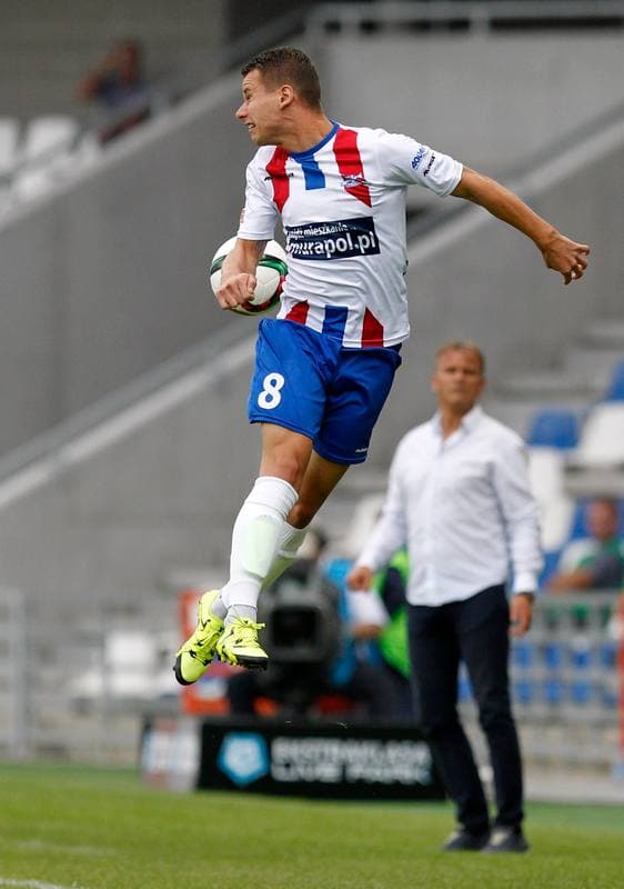 Football. PKO BP Ekstraklasa. Podbeskidzie Bielsko Biala - Pogon Szczecin. 17.08.2015