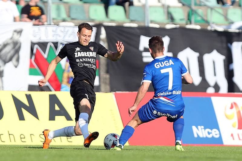 Football. Nice I Liga. Zaglebie Sosnowiec - Podbeskidzie Bielsko-Biala. 19.05.2018