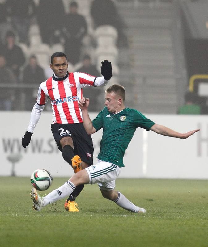 Football. T-Mobile Ekstraklasa. Cracovia Krakow - Slask Wroclaw. 02.03.2014