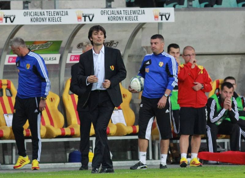 Football. T-Mobile Ekstraklasa. Korona Kielce - Piast Gliwice. 26.09.2014
