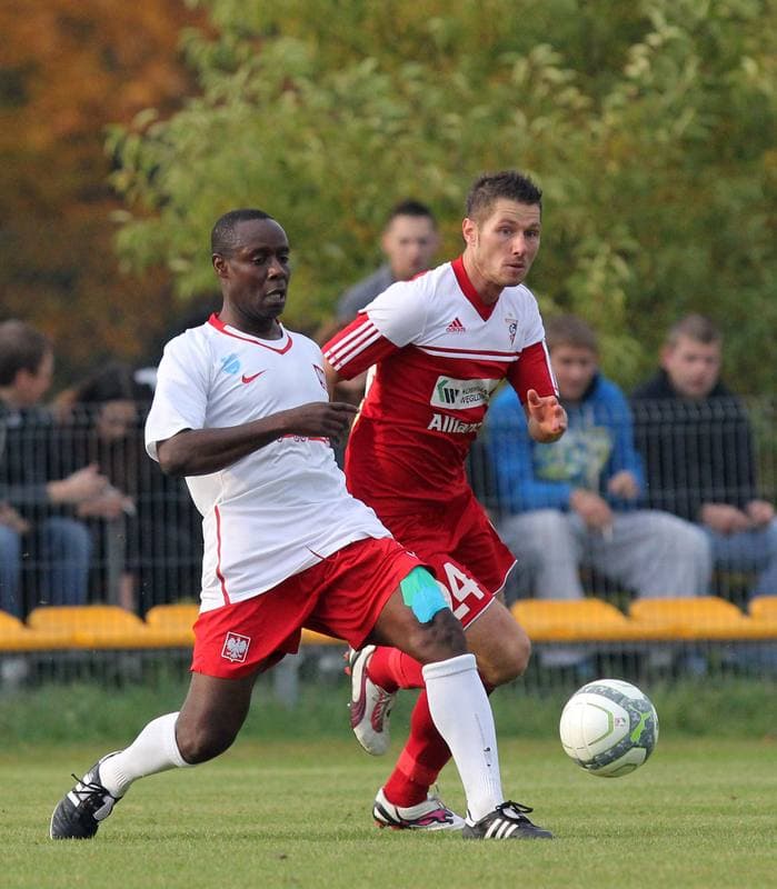 Football. Friendly Match. LZS Piotrowka - Gornik Zabrze. 10.10.2013