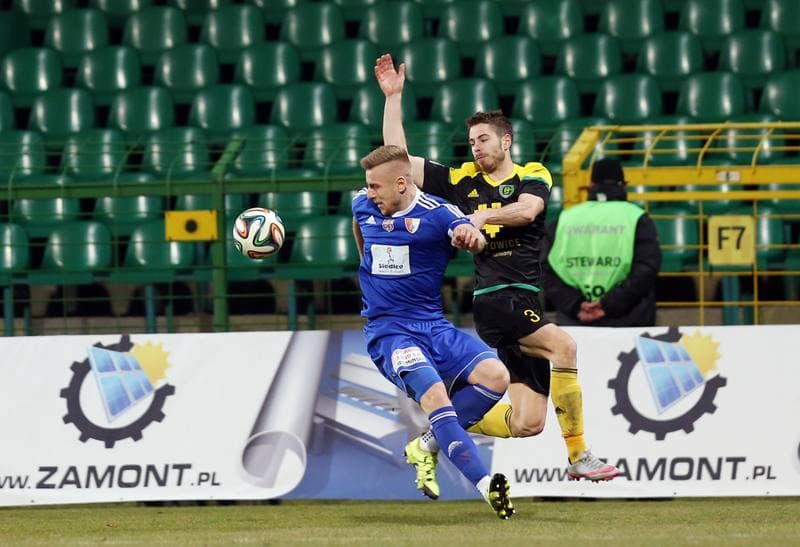 Football. I Liga. GKS Katowice - Pogon Siedlce. 19.03.2016