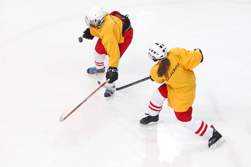 Ice Hockey. Women's National Team. Training. 30.03.2016
