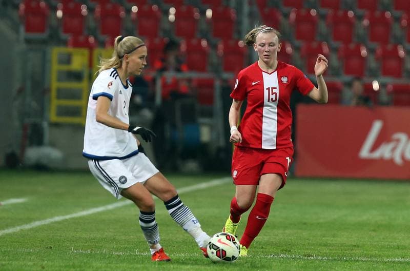 Football. Women's European Championship Qualifiers. Poland - Denmark. 07.04.2016