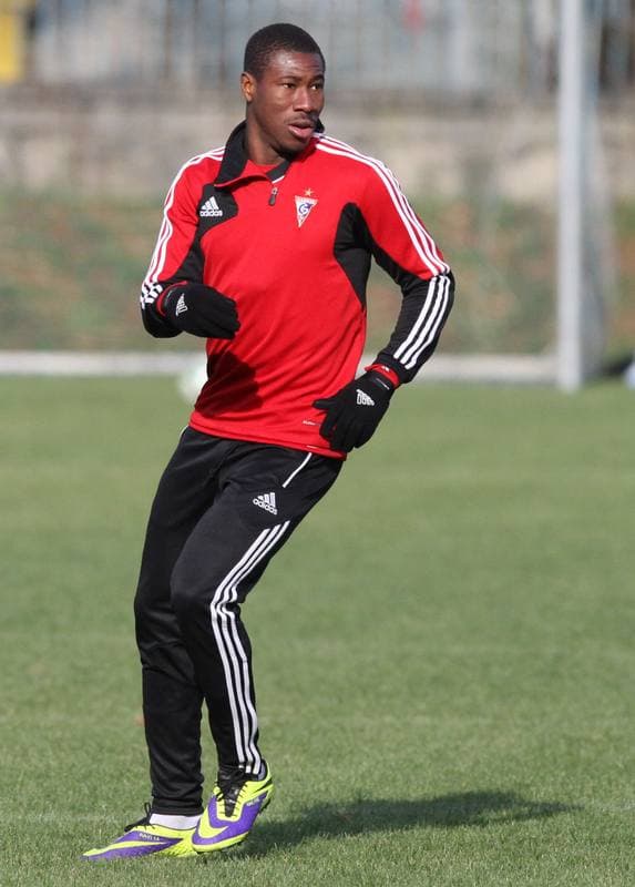 Football. Gornik Zabrze. Training. 01.11.2013