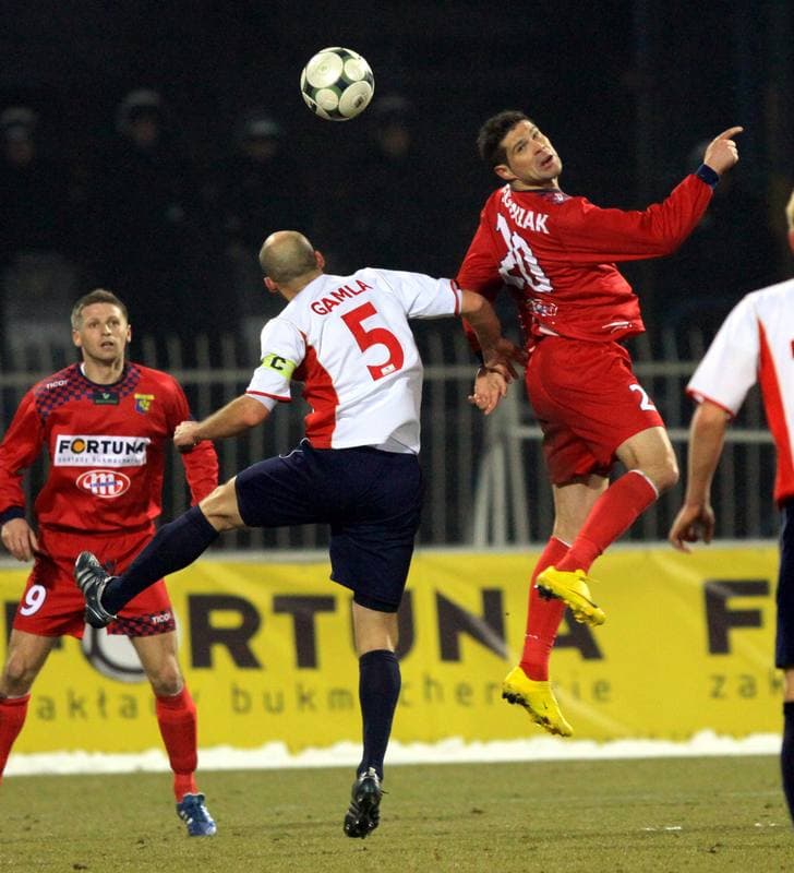 Football. Ekstraklasa. Odra Wodzislaw - Piast Gliwice. 12.03.2010