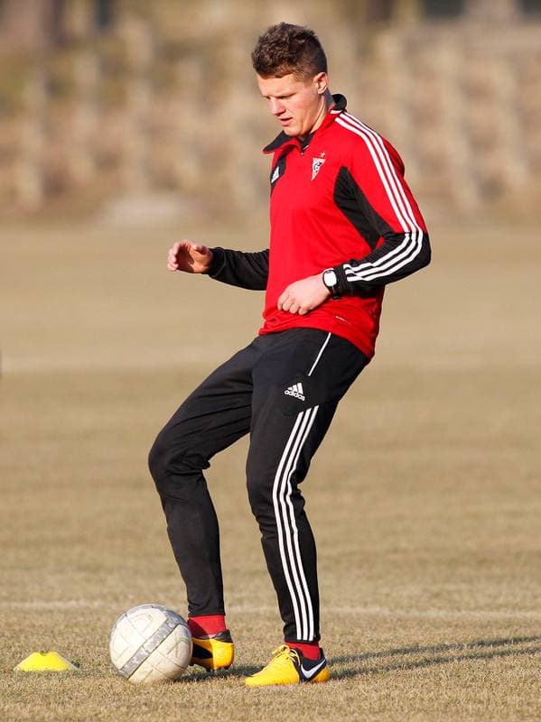 Football. Gornik Zabrze. Training. 07.01.2016
