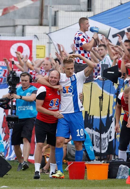 Football. T-Mobile Ekstraklasa. Gornik Zabrze - Lech Poznan. 21.07.2014