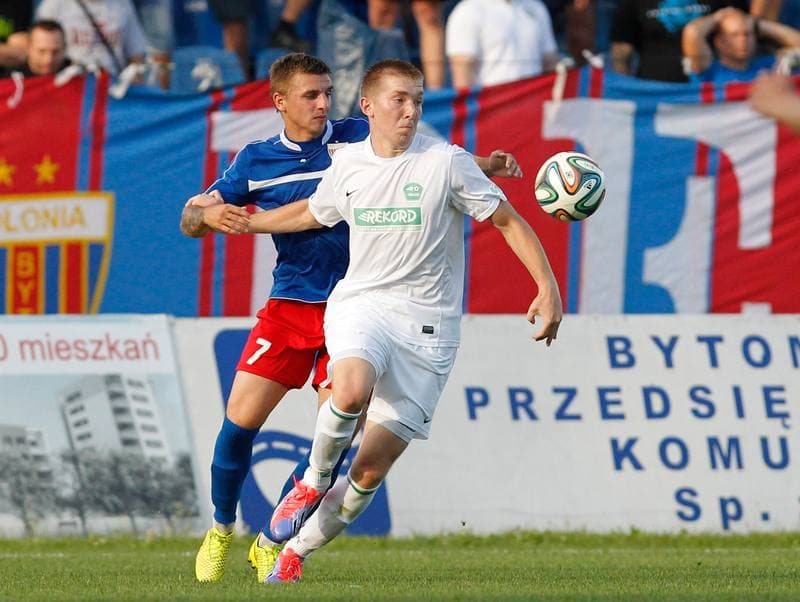 Football. III Liga Opolsko - Slaska. Polonia Bytom - Rekord Bielsko Biala. 10.08.2014