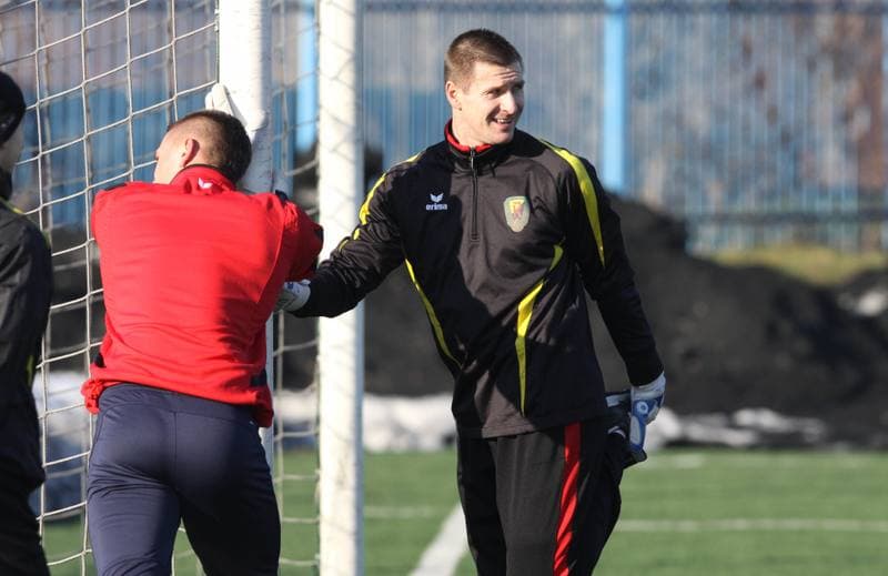 Football. Ruch Radzionkow. Training. 17.01.2011