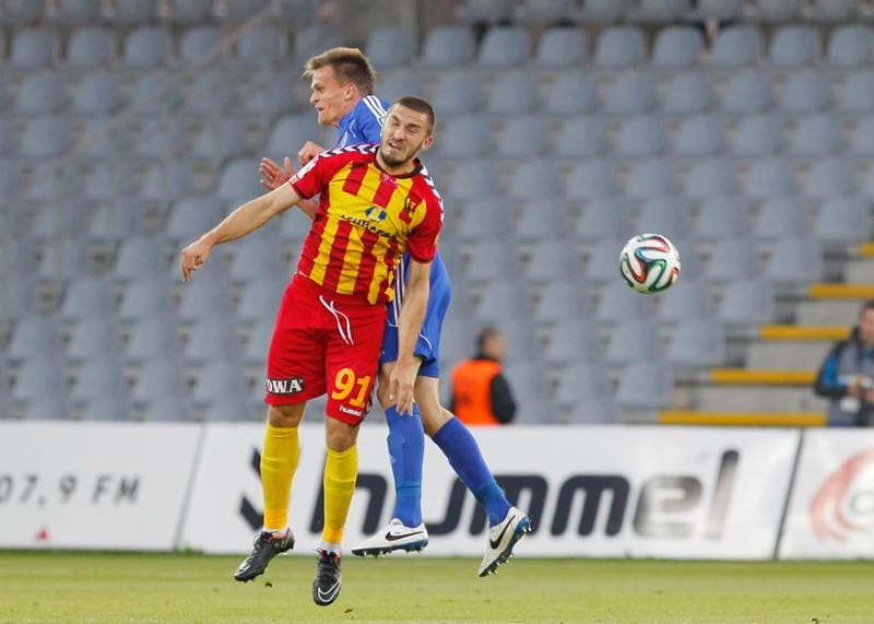 Football. T-Mobile Ekstraklasa. Korona Kielce - Piast Gliwice. 26.09.2014