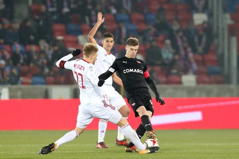 Football. Lotto Ekstraklasa. Gornik Zabrze - Cracovia Krakow. 18.12.2017