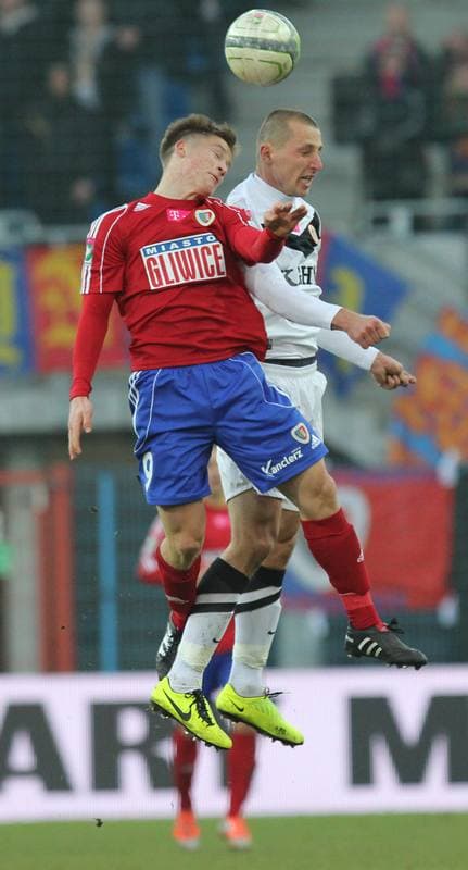 Football. T-Mobile Ekstraklasa. Piast Gliwice - Zaglebie Lubin. 02.03.2013