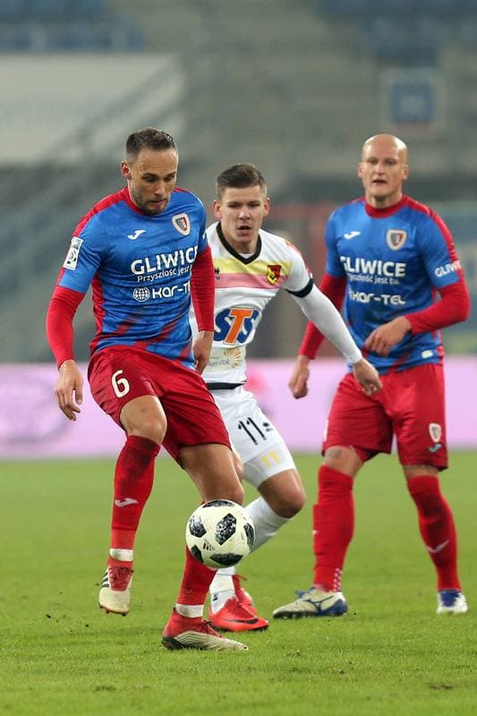 Football. Lotto Ekstraklasa. Piast Gliwice - Jagiellonia Bialystok. 12.02.2018