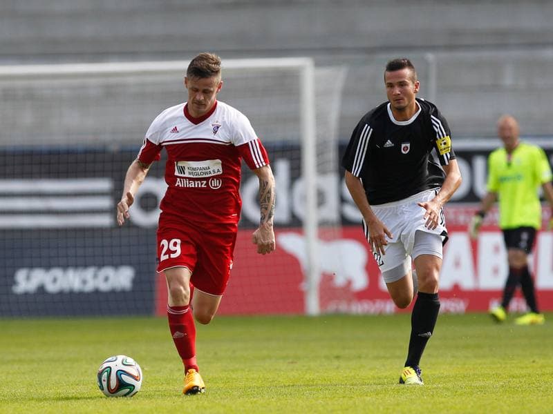 Football. Friendly Match. Gornik Zabrze - MFK Ruzomberok. 10.10.2014