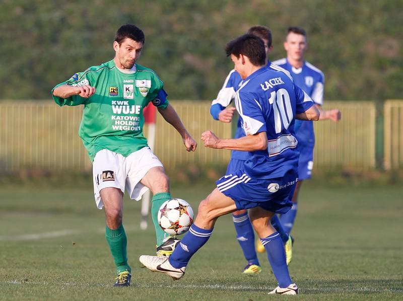 Football. II Liga Opolsko Slaska. Rozwoj Katowice - Nadwislana Gora. 15.11.2014