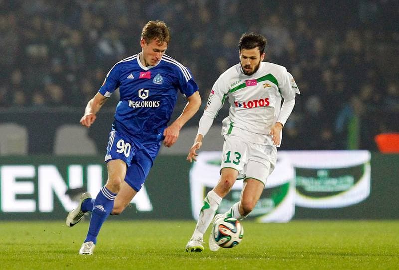 Football. T-Mobile Ekstraklasa. Ruch Chorzow - Lechia Gdansk. 27.02.2015