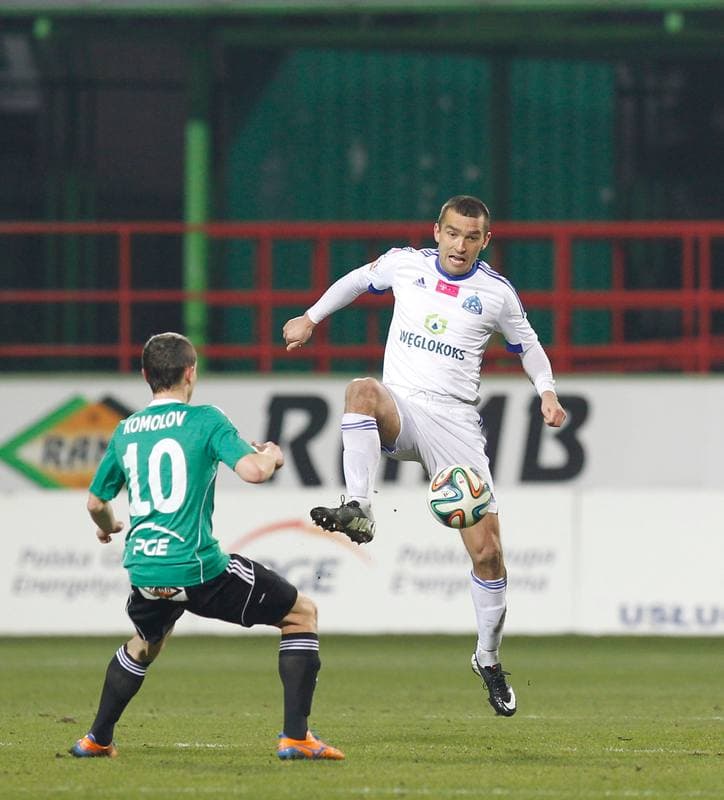 Football. T-Mobile Ekstraklasa. GKS Belchatow - Ruch Chorzow. 16.03.2015
