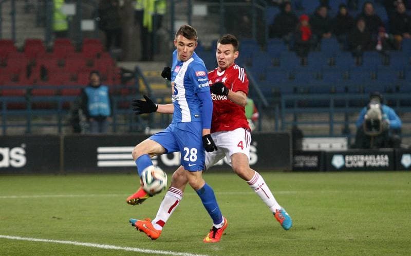 Football. T-Mobile Ekstraklasa. Wisla Krakow - Lech Poznan. 07.12.2014