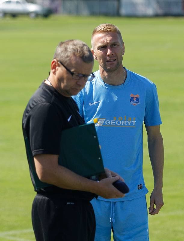 Football. Termalica Bruk-Bet Nieciecza. Training. 03.07.2015