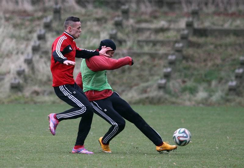 Football. Gornik Zabrze. Training. 07.01.2016