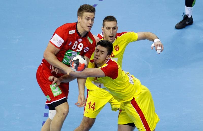 Handball. EHF Euro 2016. Macedonia - Norway. 25.01.2016